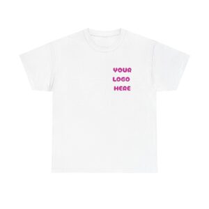 Cotton Shirt with Custom HTV Glitter Logo