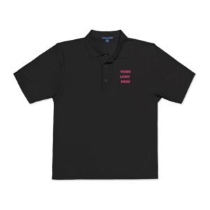 Polo Shirt with Custom HTV Glitter Logo