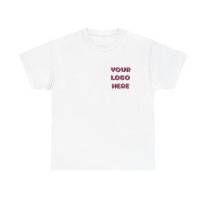 Cotton T-Shirt with Custom HTV Metalllic Logo
